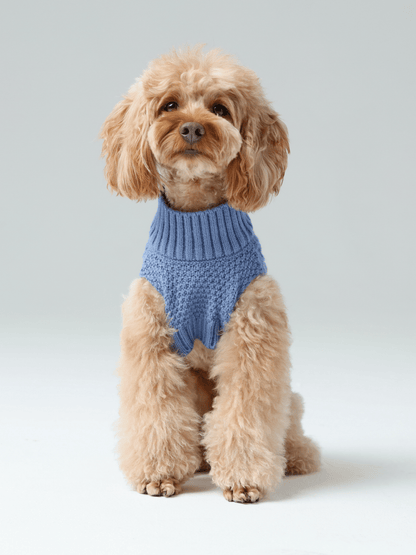 Pet Sweater Vest - Ice Blue