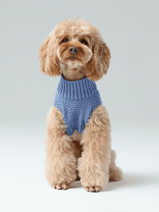 Pet Sweater Vest - Ice Blue