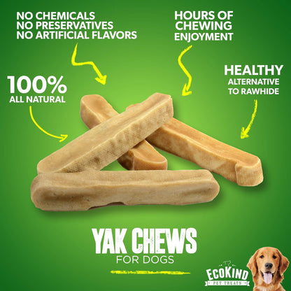 Long-Lasting Gold Yak Chews for Large Dogs