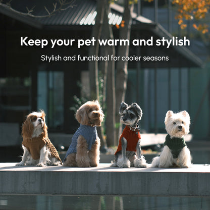 Pet Sweater Vest - Ice Blue
