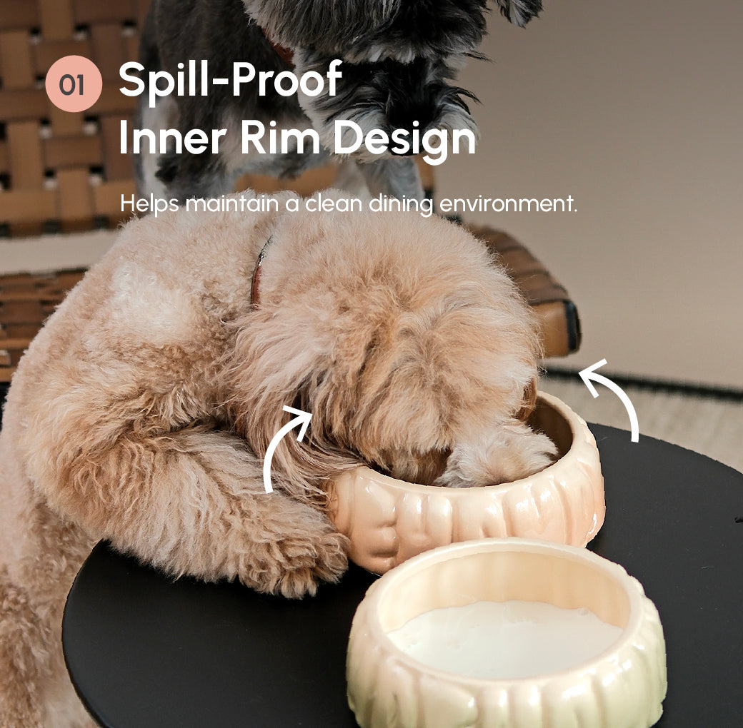 Puff Pet Bowl - Gradient Caramel
