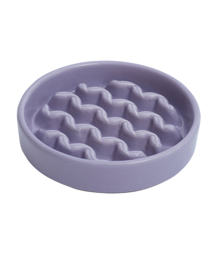 [Macaroni] Slow Feeder Dog Bowls - Yellow / Frozen Blue / Purple