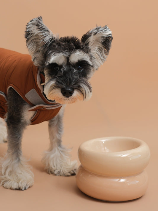 Soufflé Pet Bowl - Cream Beige